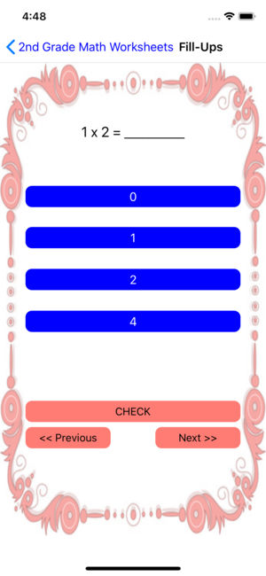 2nd Grade Math Worksheets App for iPhone,iPad and Android