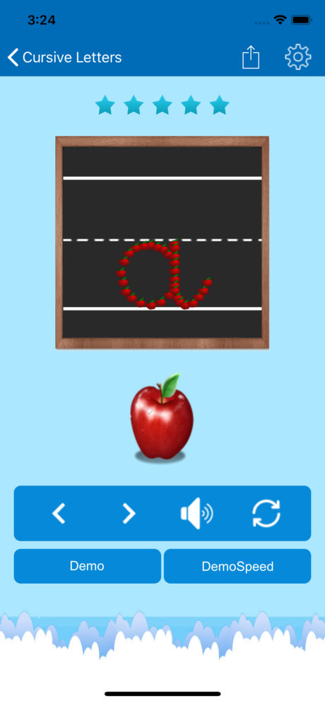 Cursive Letters and Alphabets App for iPhone,iPad and Android