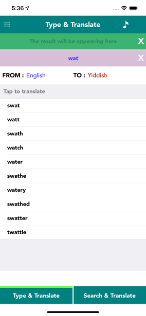English to Yiddish Translator for iPhone,iPad and Android