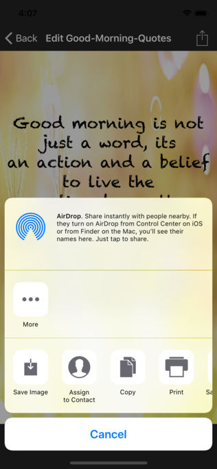 Good Morning Quotes App for iPhone,iPad and Android