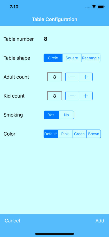 Seating Chart App for iPhone,iPad