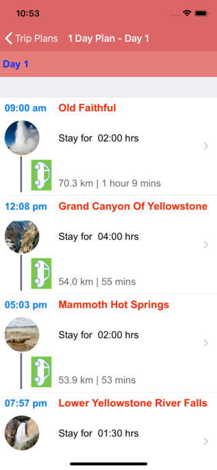 Yellowstone National Park  App for iPhone,iPad and Android