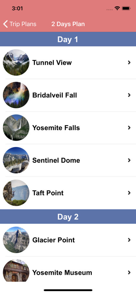 Yosemite National Park App for iPhone,iPad